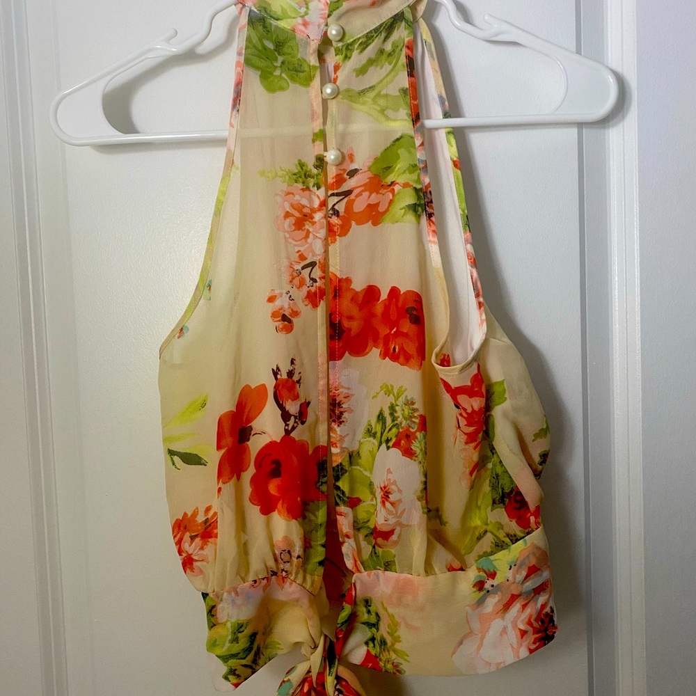 Revamped floral top